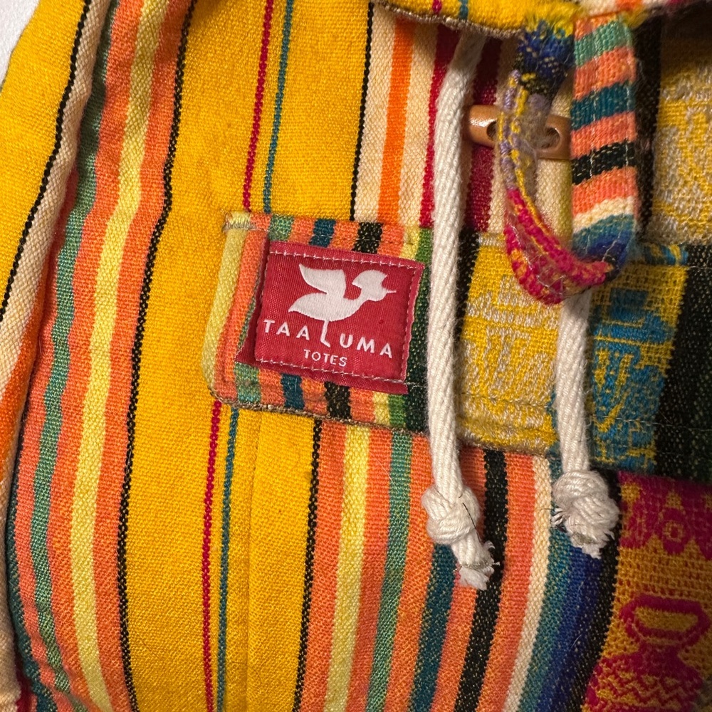 Taaluma Totes Backpack Fun Stripes - Picture 2 of 6
